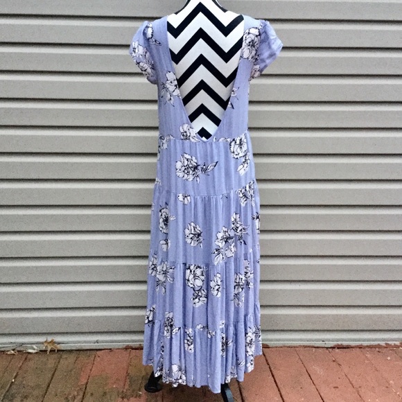 NWT Free People Periwinkle Rita Tiered Midi Dress - Picture 8 of 8